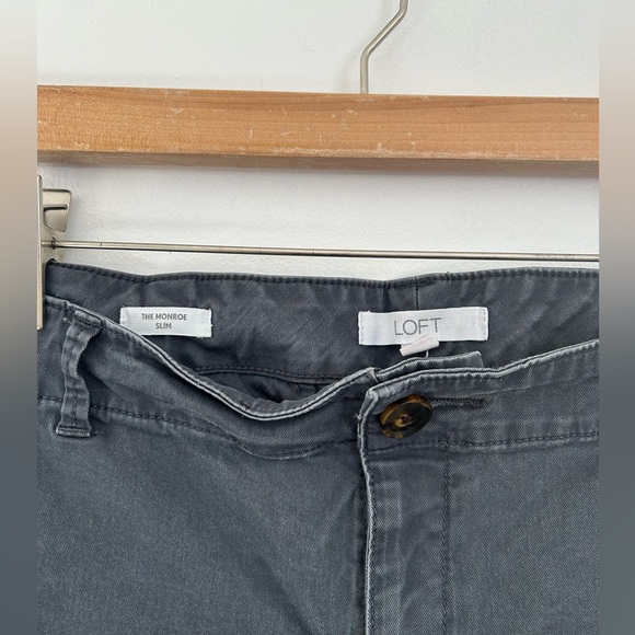 LOFT the Monroe Slim Grey Trouser - Picture 2 of 5